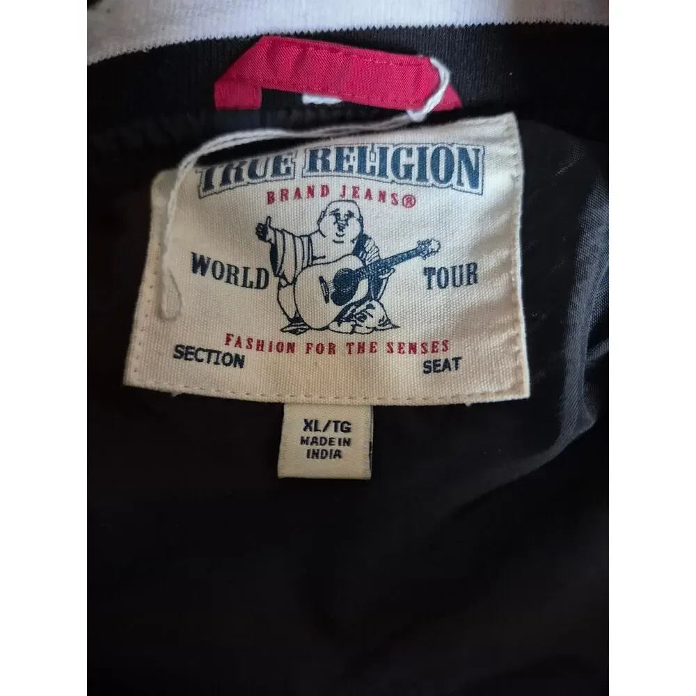 Vintage True Religion Varsity Jacket Size‎ XL Red Varsity Rare Great logo